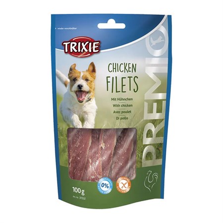 trixie premio filettini di pollo 100gr snack per cani