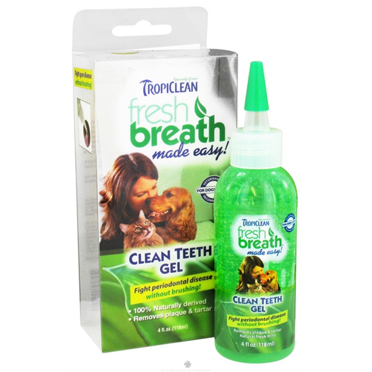TropiClean Pulizia Orale Clean Teeth Gel 118 ml Per Cane e Gatto