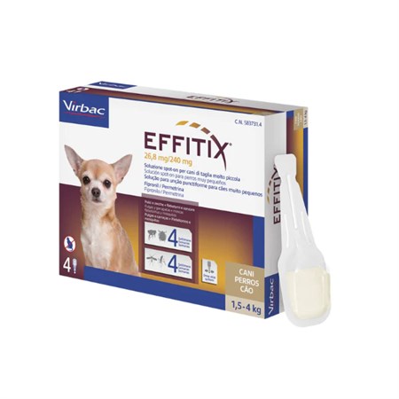 virbac effitix cane spot on 1 5 4 kg 4 pipette
