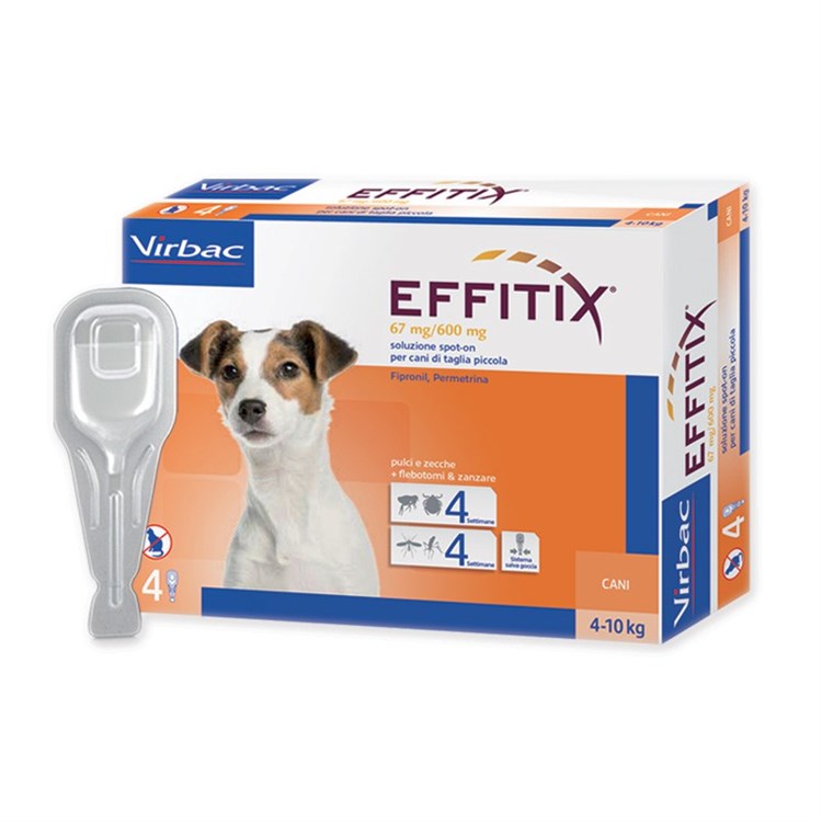 Virbac Effitix Cane Spot-on 4 - 10 kg 4 Pipette