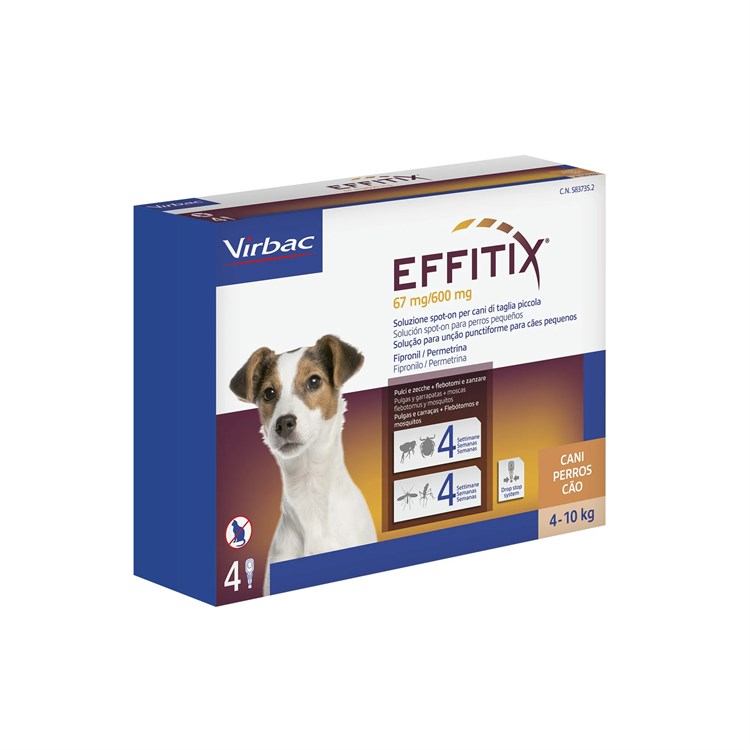 Virbac Effitix Cane Spot-on 4 - 10 kg 4 Pipette