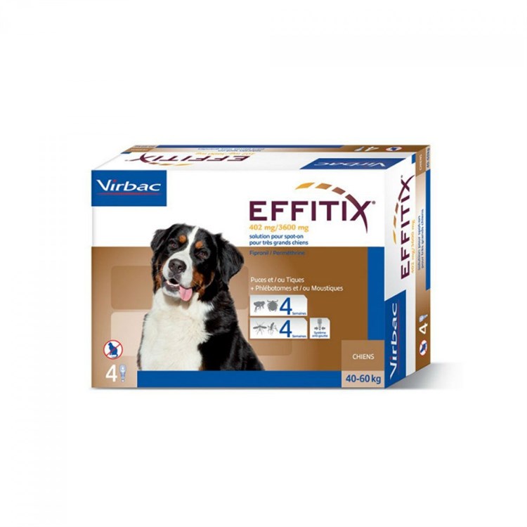 Virbac Effitix Cane Spot-on 40 - 60 kg 4 Pipette