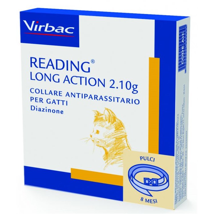 Virbac Reading Long Action 2,10g Collare Antiparassitario Per Gat