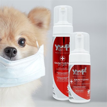 yuup mousse igienizzante professionale 200 ml per cani e gatti